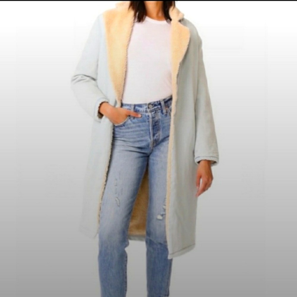 Levi’s Denim Trench Sherpa Coat
